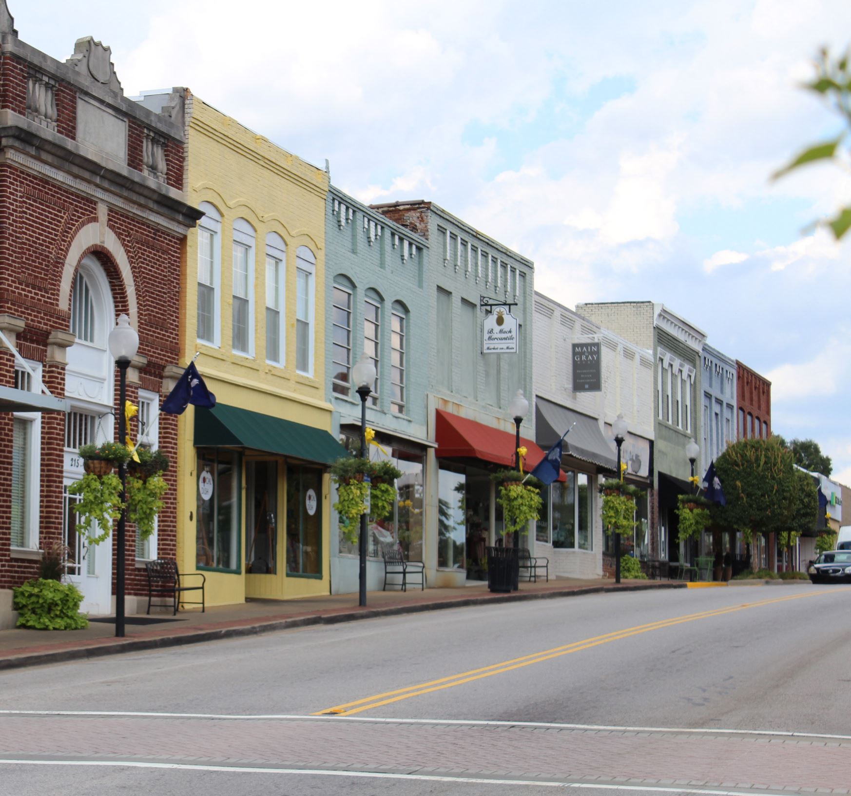 Street with Shops