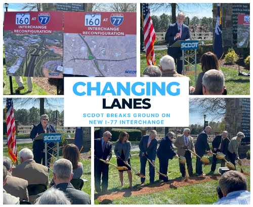I-77 interchange ceremony for March 2024 newsletter