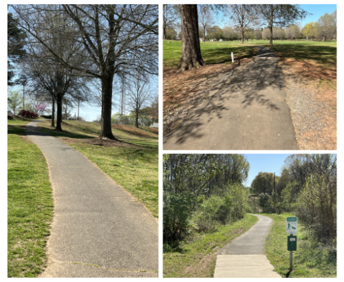 Walter Y Elisha Park walking trail collage 3-25