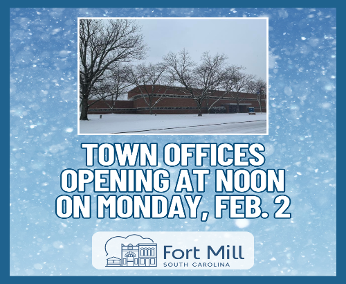 Town offices opening at noon on Feb. 2 -2-1-26