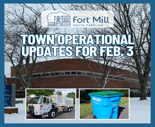 Town Operational Updates for Feb 3 -2-2-26