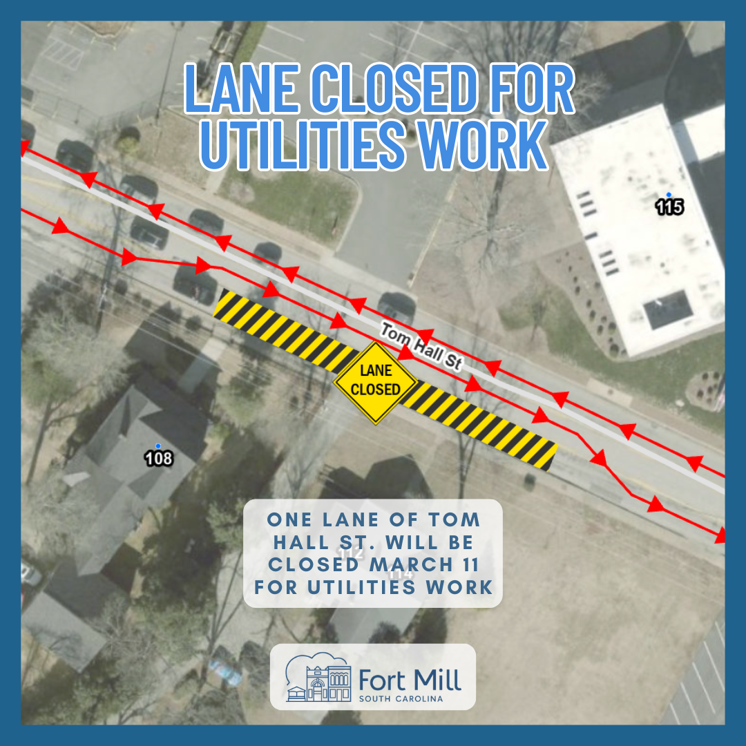 Tom Hall St. Utilities work planned for March 11--3-10-26