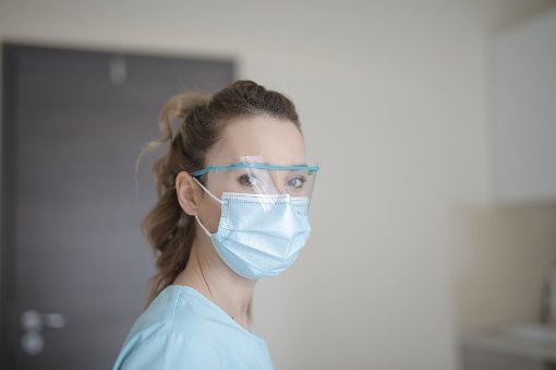 Doctor with face mask