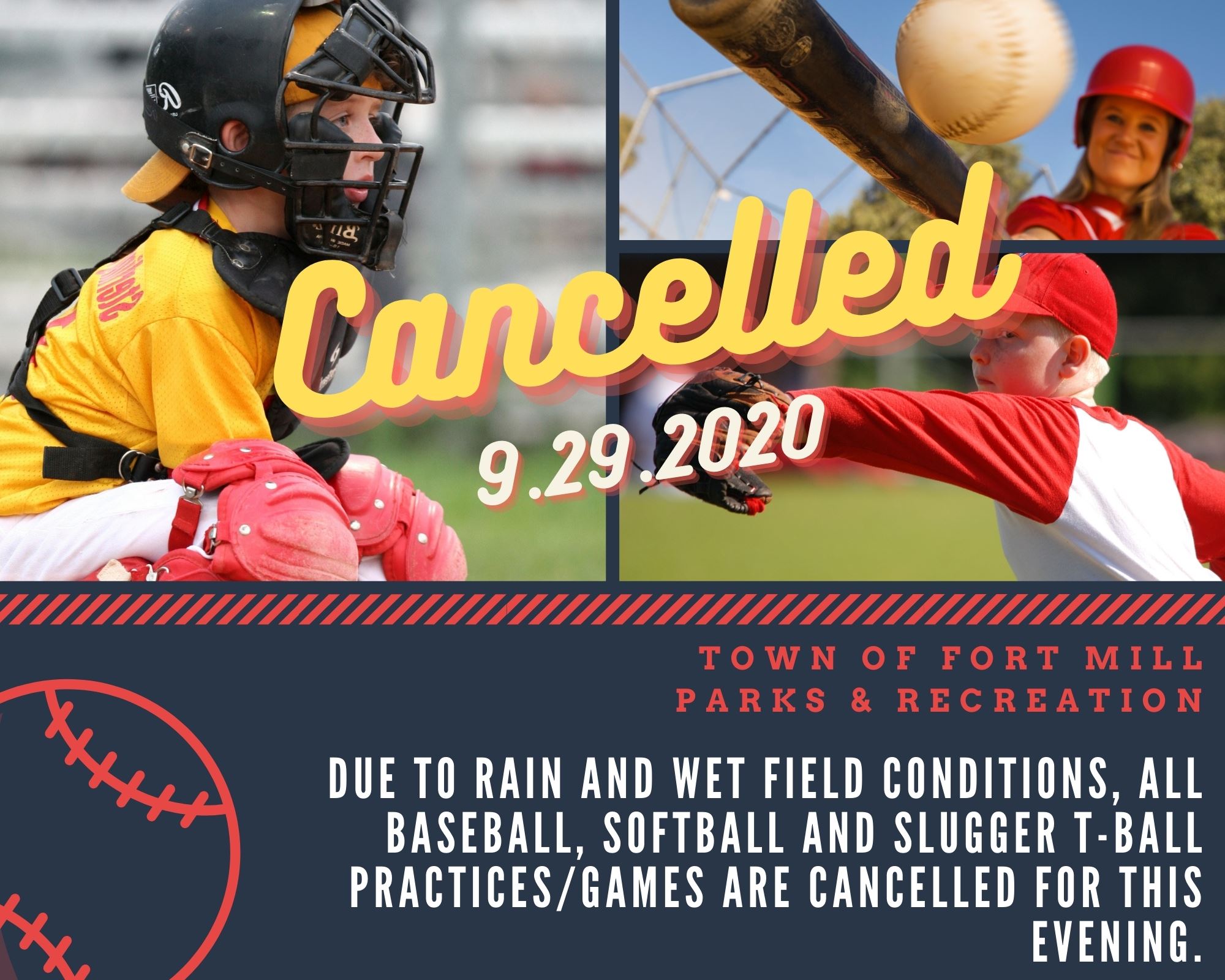 Red and Blue Baseball Kids Sports Photo Collage (3)