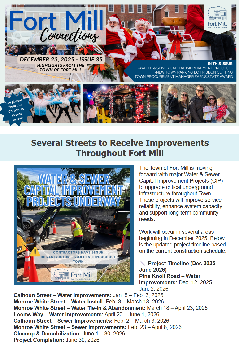 Dec 25 newsletter snapshot